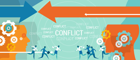 40899689 - conflict management business problem resolve negotiation vector