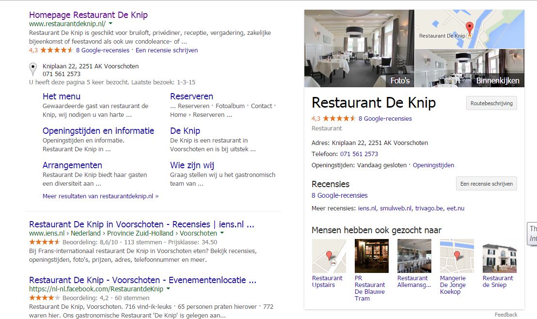 Online marketing voor de horeca